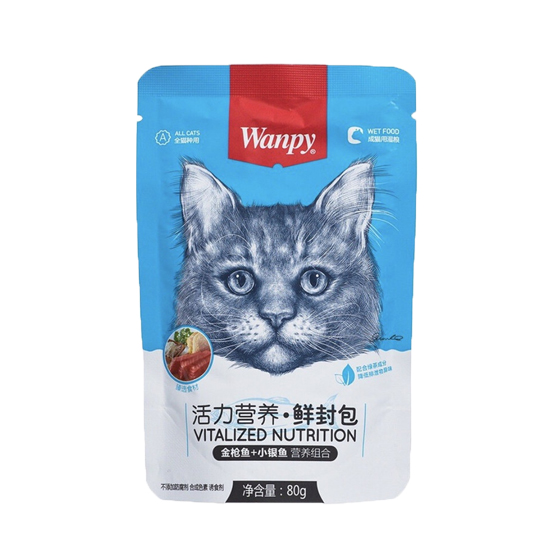 پوچ ونپی گربه طعم مرغ و ماهی تن وزن 80 گرم
